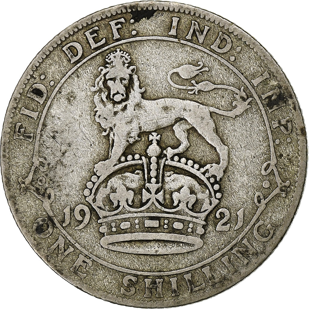 Großbritannien, George V, Shilling, 1921, Silber, S+, KM:816a