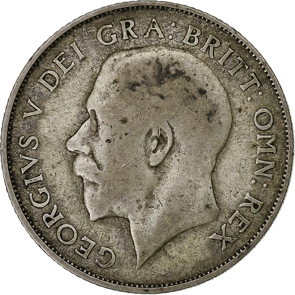 Gran Bretaña, George V, Shilling, 1921, Plata, BC+, KM:816a