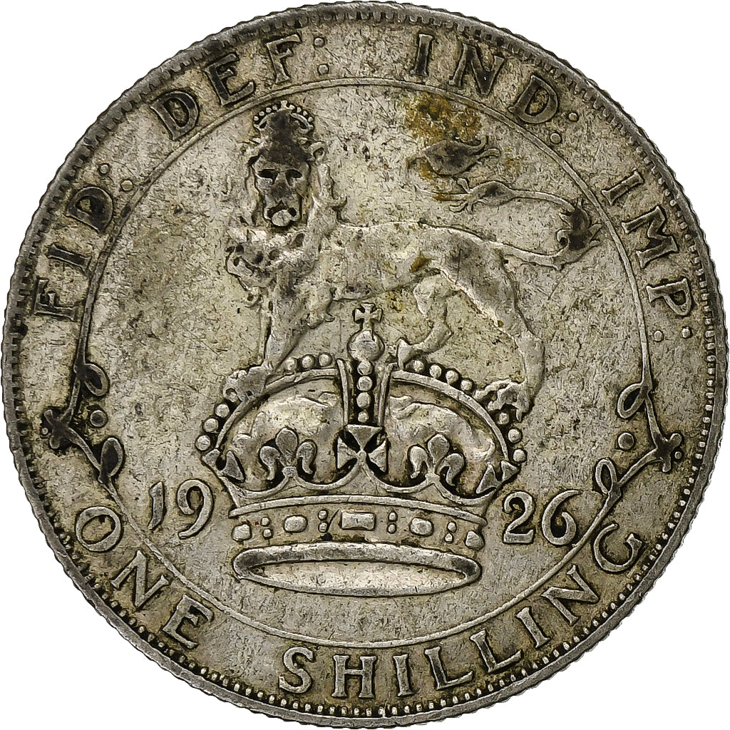 Gran Bretaña, George V, Shilling, 1926, Plata, MBC, KM:816a