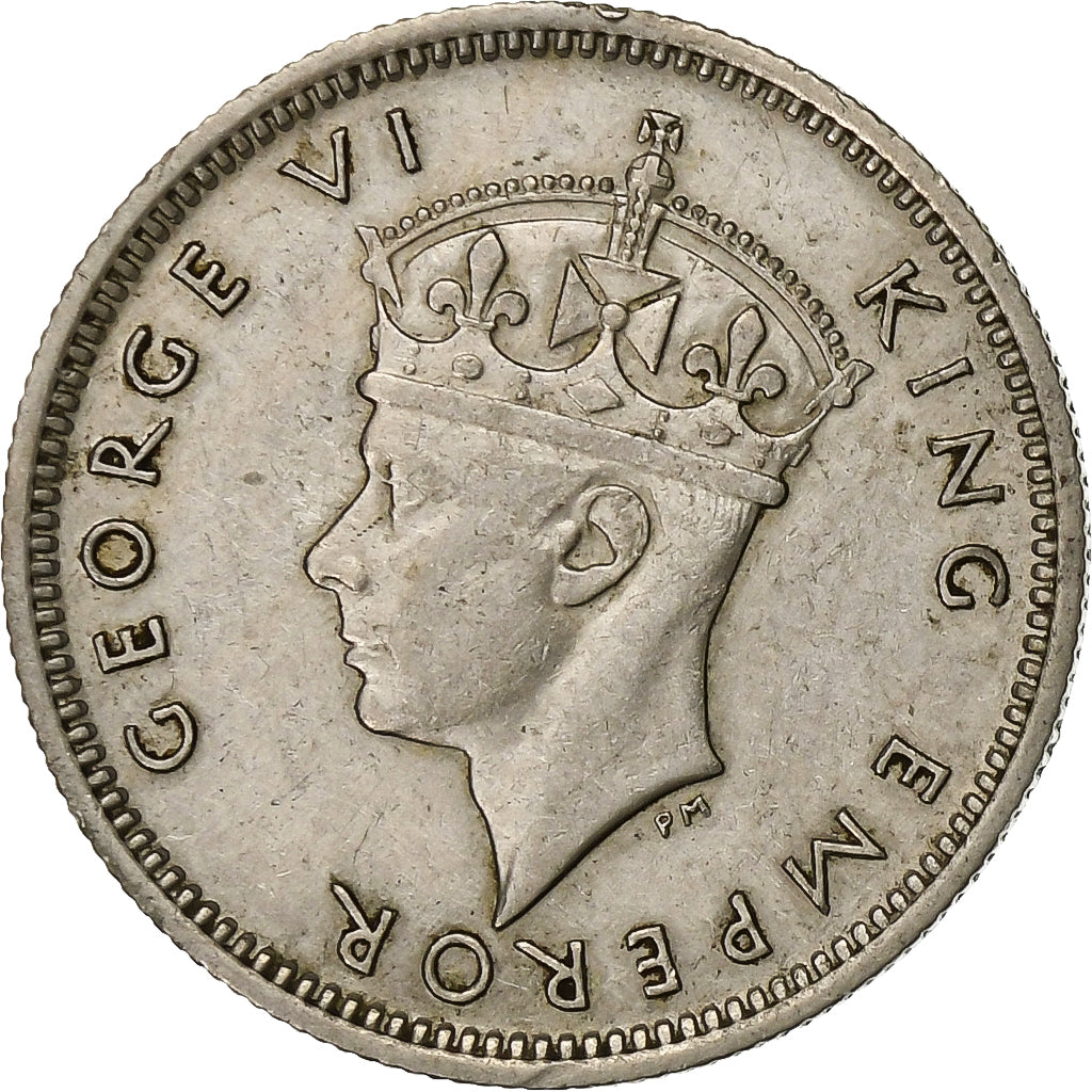 Rhodesia del Sud, George VI, 6 Pence, 1947, Rame-nichel, BB+, KM:17b