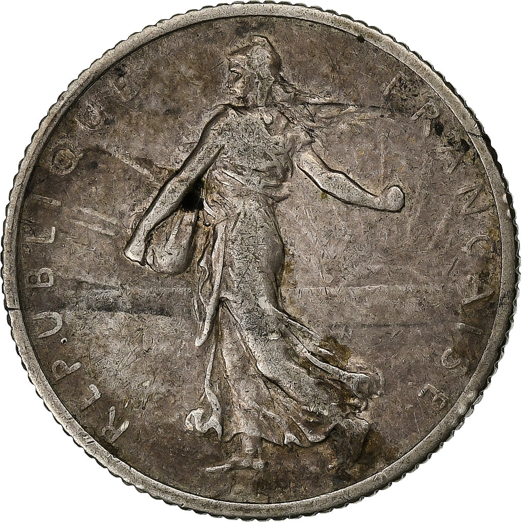 Francia, Franc, Semeuse, 1909, Paris, Argento, MB+, Gadoury:467, KM:844.1