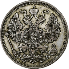 Russia, Nicholas II, 20 Kopeks, 1912, Saint Petersburg, Silver, EF(40-45)