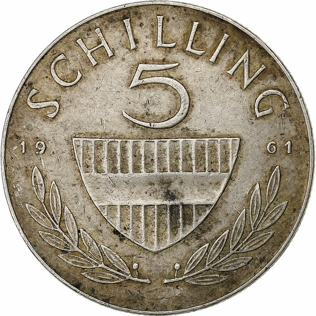 Austria, 5 Schilling, 1961, Silver, EF(40-45), KM:2889