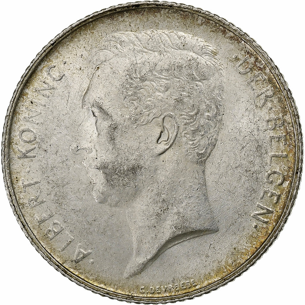 Belgien, Albert I, Franc, 1913, Silber, SS+, KM:73.1