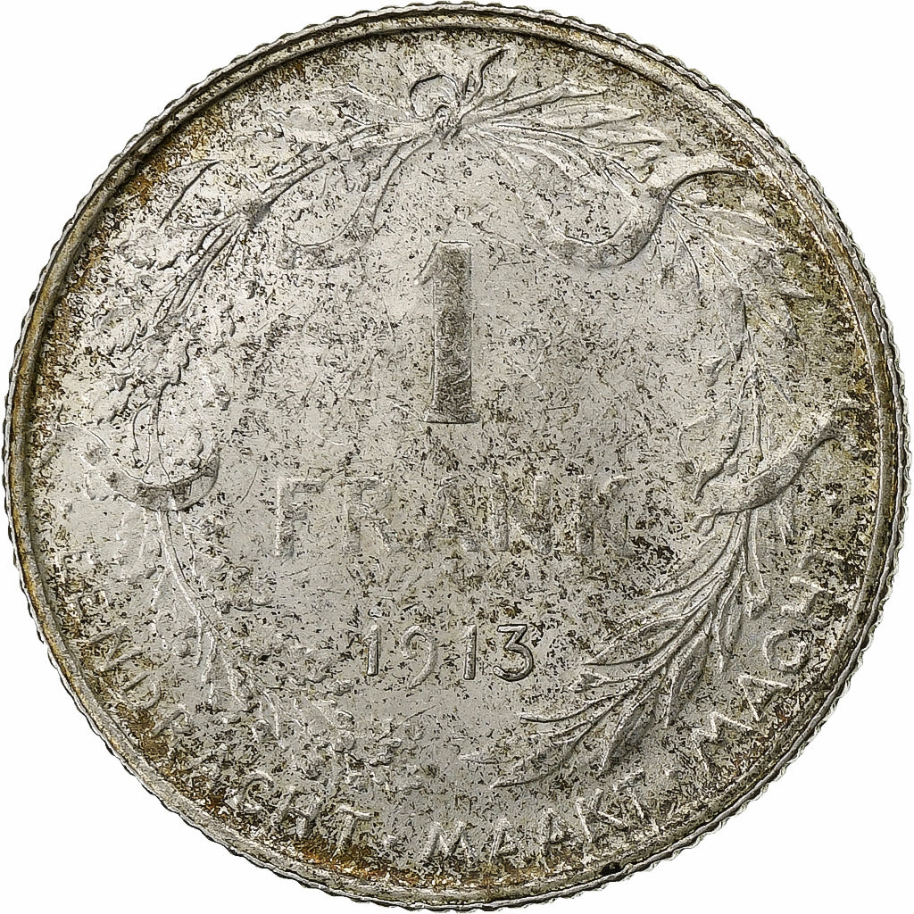 Belgien, Albert I, Franc, 1913, Silber, SS+, KM:73.1