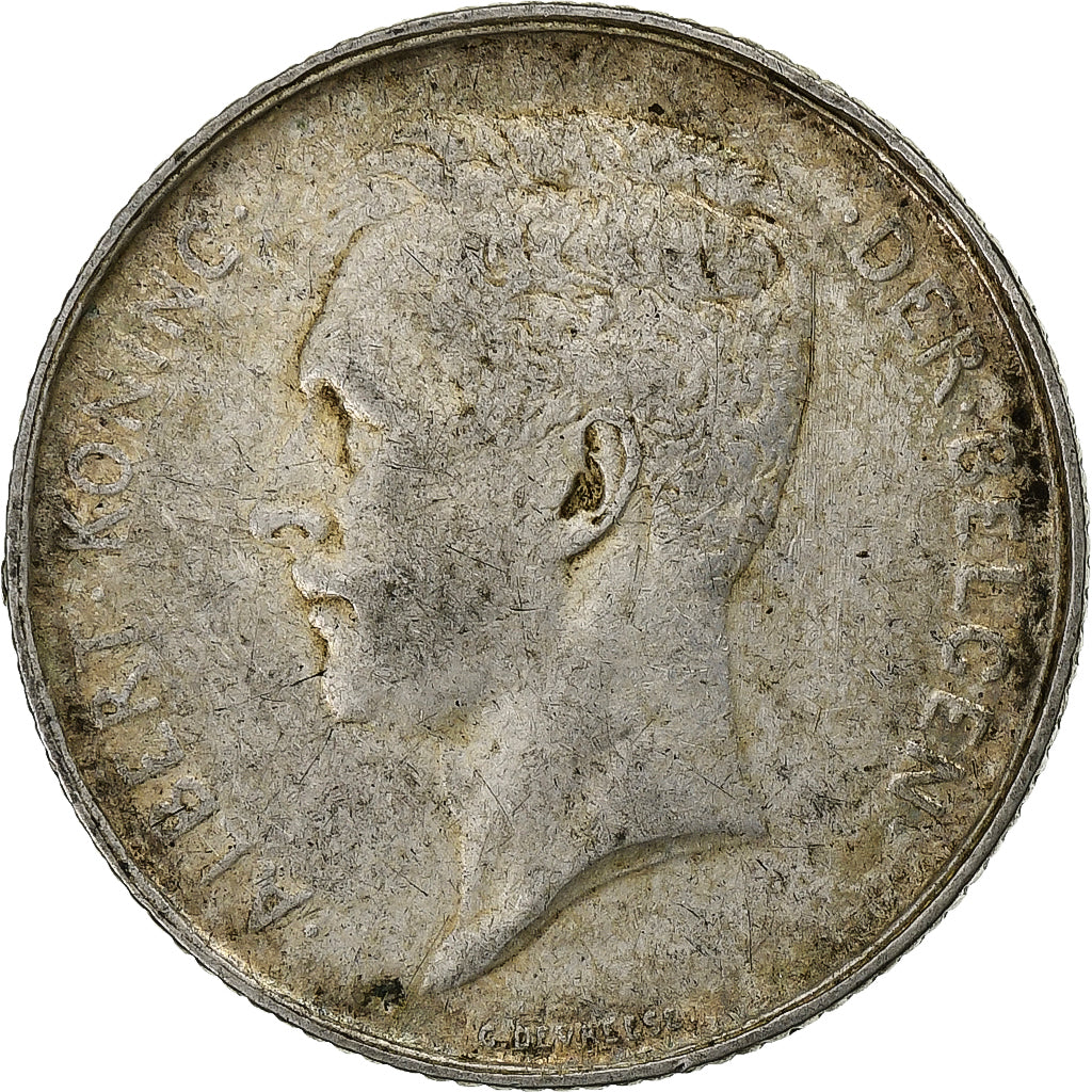 Belgium, Albert I, Franc, 1912, Silver, EF(40-45), KM:73.1
