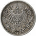 GERMANIA - IMPERO, Wilhelm II, 1/2 Mark, 1906, Muldenhütten, Argento, BB, KM:17