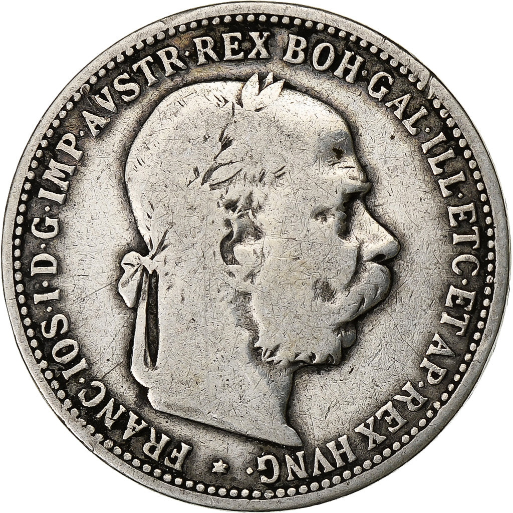 Österreich, Franz Joseph I, Corona, 1893, Vienna, Silber, S+, KM:2804