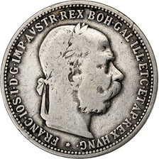 Österreich, Franz Joseph I, Corona, 1893, Vienna, Silber, S+, KM:2804