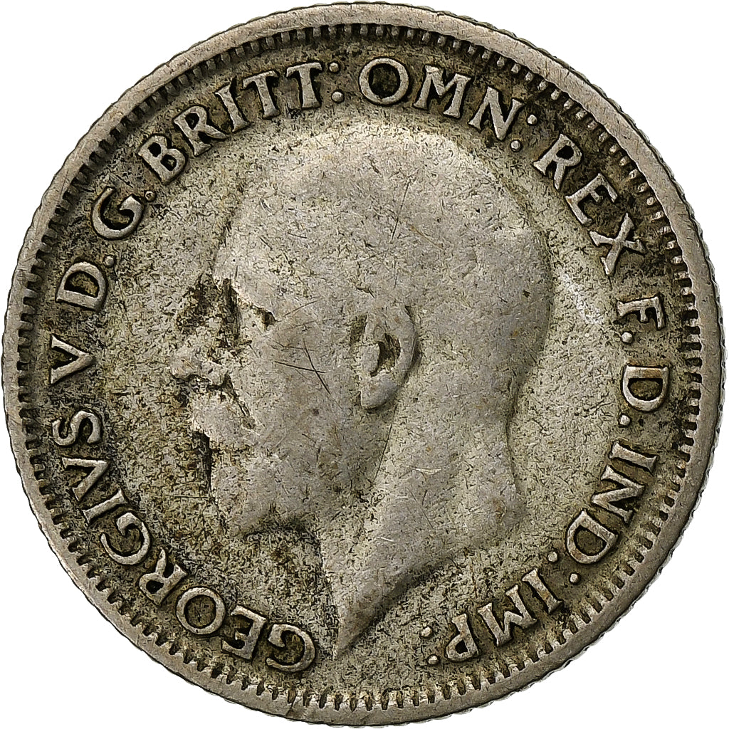 Great Britain, George V, 6 Pence, 1930, Silver, EF(40-45), KM:832