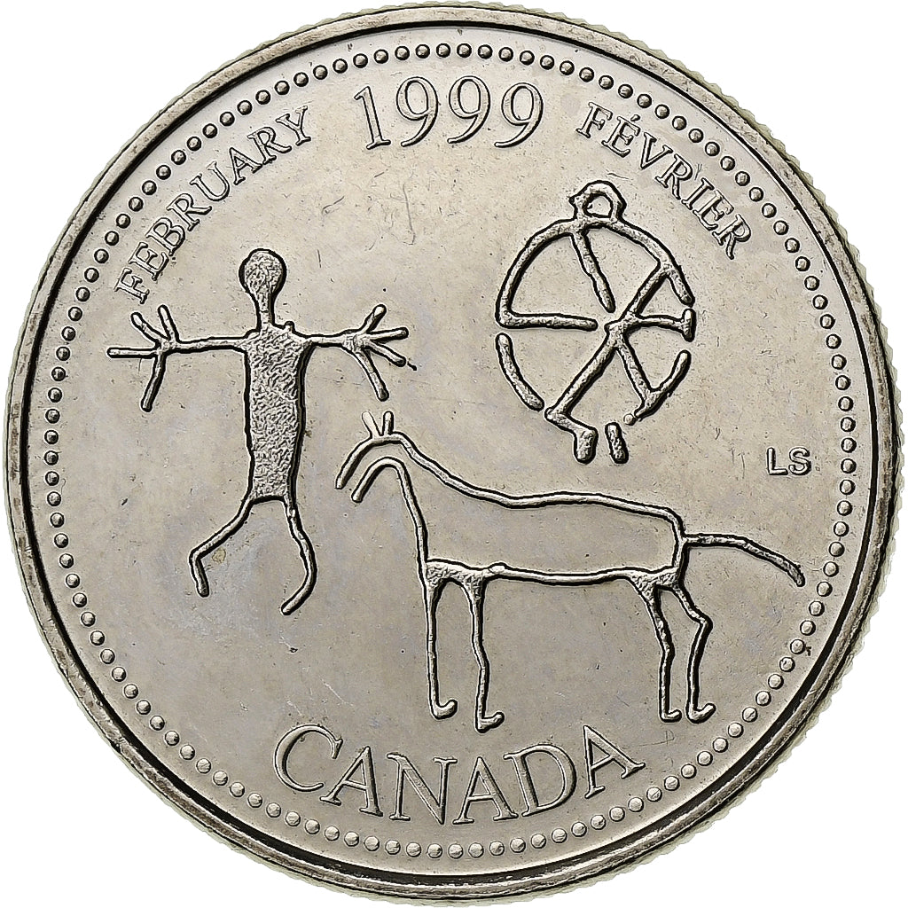 Kanada, Elizabeth II, 25 Cents, 1999, Royal Canadian Mint, Nickel, VZ+, KM:343