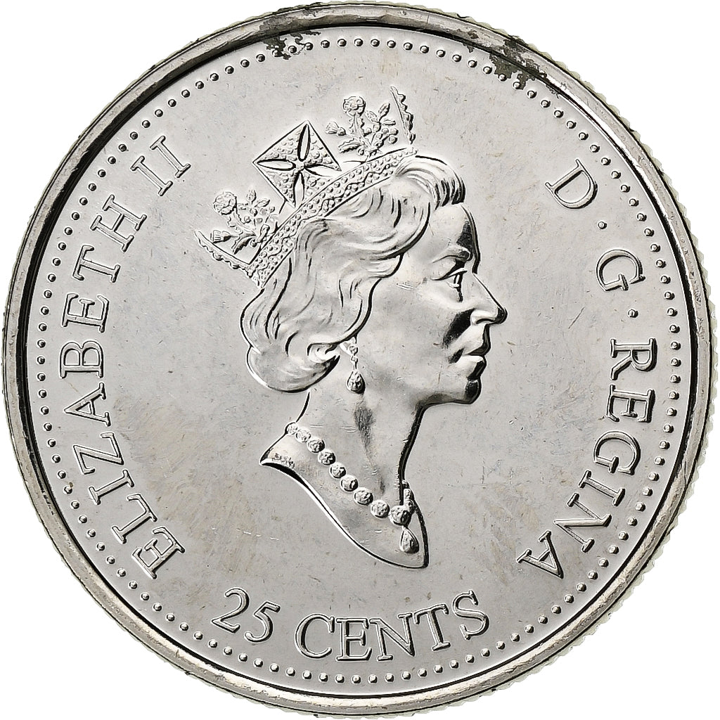 Kanada, Elizabeth II, 25 Cents, 1999, Royal Canadian Mint, Nickel, VZ+, KM:353