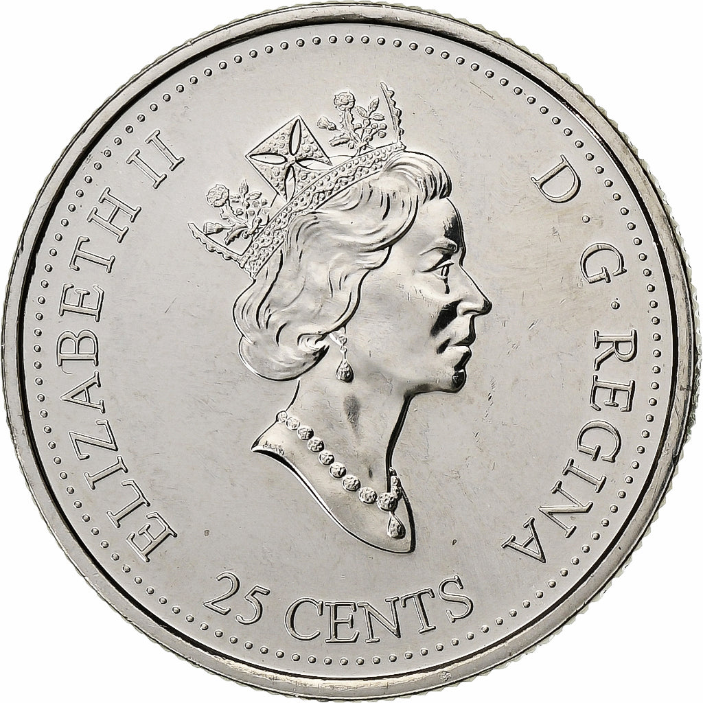 Kanada, Elizabeth II, 25 Cents, 1999, Royal Canadian Mint, Nickel, VZ+, KM:346