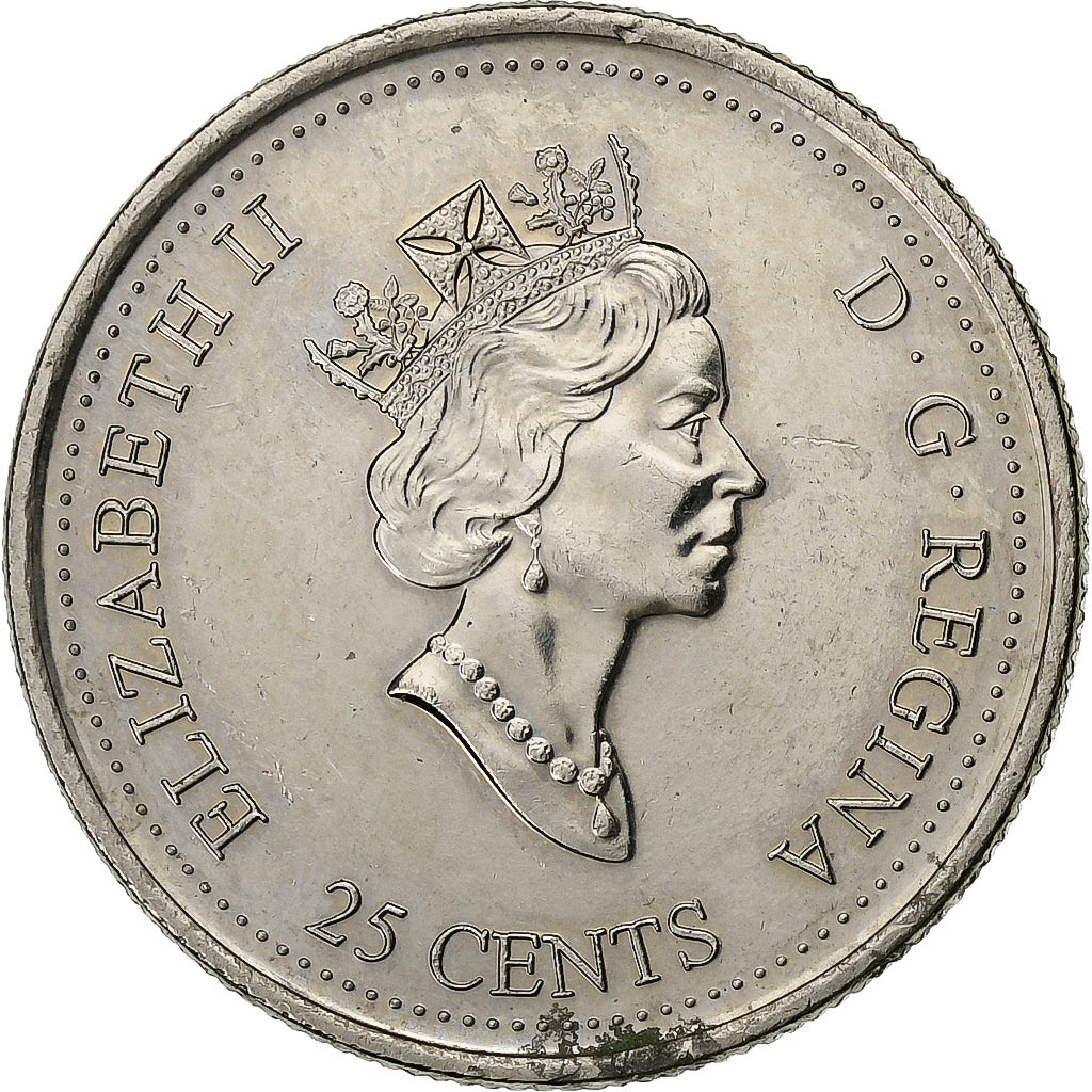 Kanada, Elizabeth II, 25 Cents, 2000, Royal Canadian Mint, Nickel, VZ+, KM:375