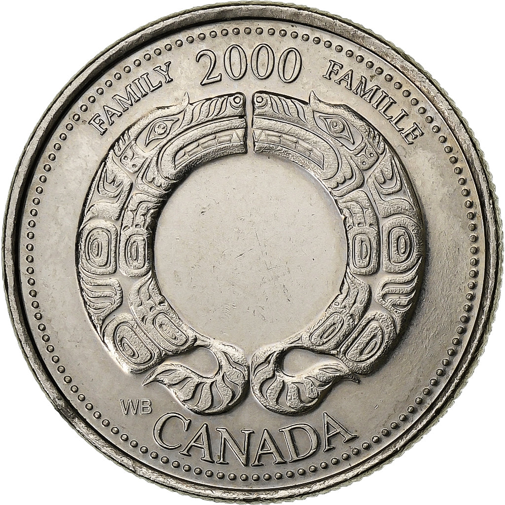 Kanada, Elizabeth II, 25 Cents, 2000, Royal Canadian Mint, Nickel, VZ+, KM:375