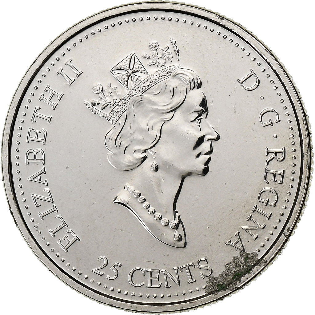 Kanada, Elizabeth II, 25 Cents, 1999, Royal Canadian Mint, Nickel, SS+, KM:345