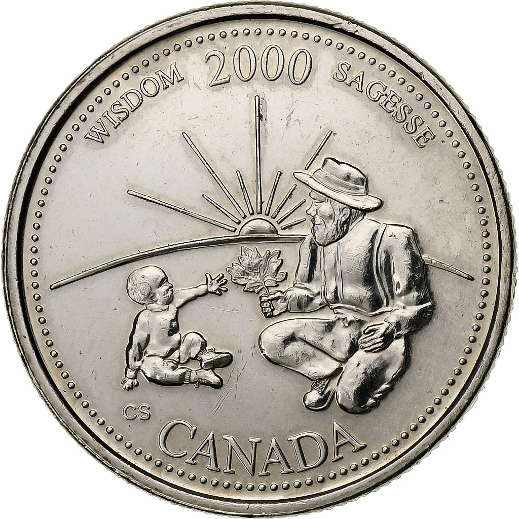 Canada, Elizabeth II, 25 Cents, 2000, Royal Canadian Mint, Nickel, PR+, KM:378