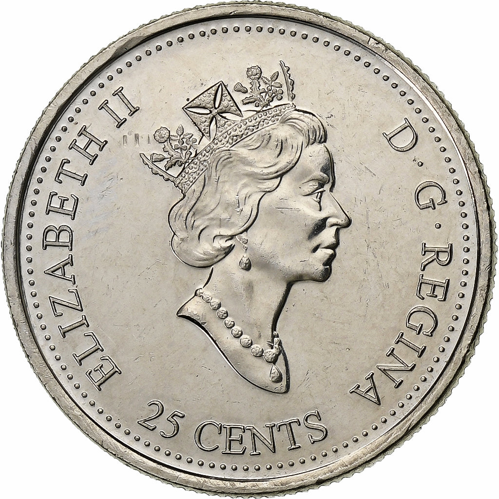 Kanada, Elizabeth II, 25 Cents, 1999, Royal Canadian Mint, Nickel, VZ+, KM:351