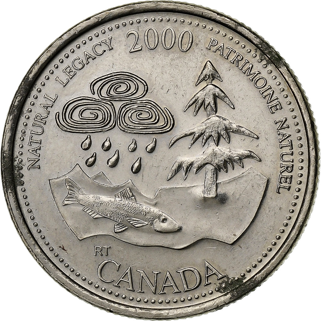 Canada, Elizabeth II, 25 Cents, 2000, Royal Canadian Mint, Argent, TTB+, KM:381a