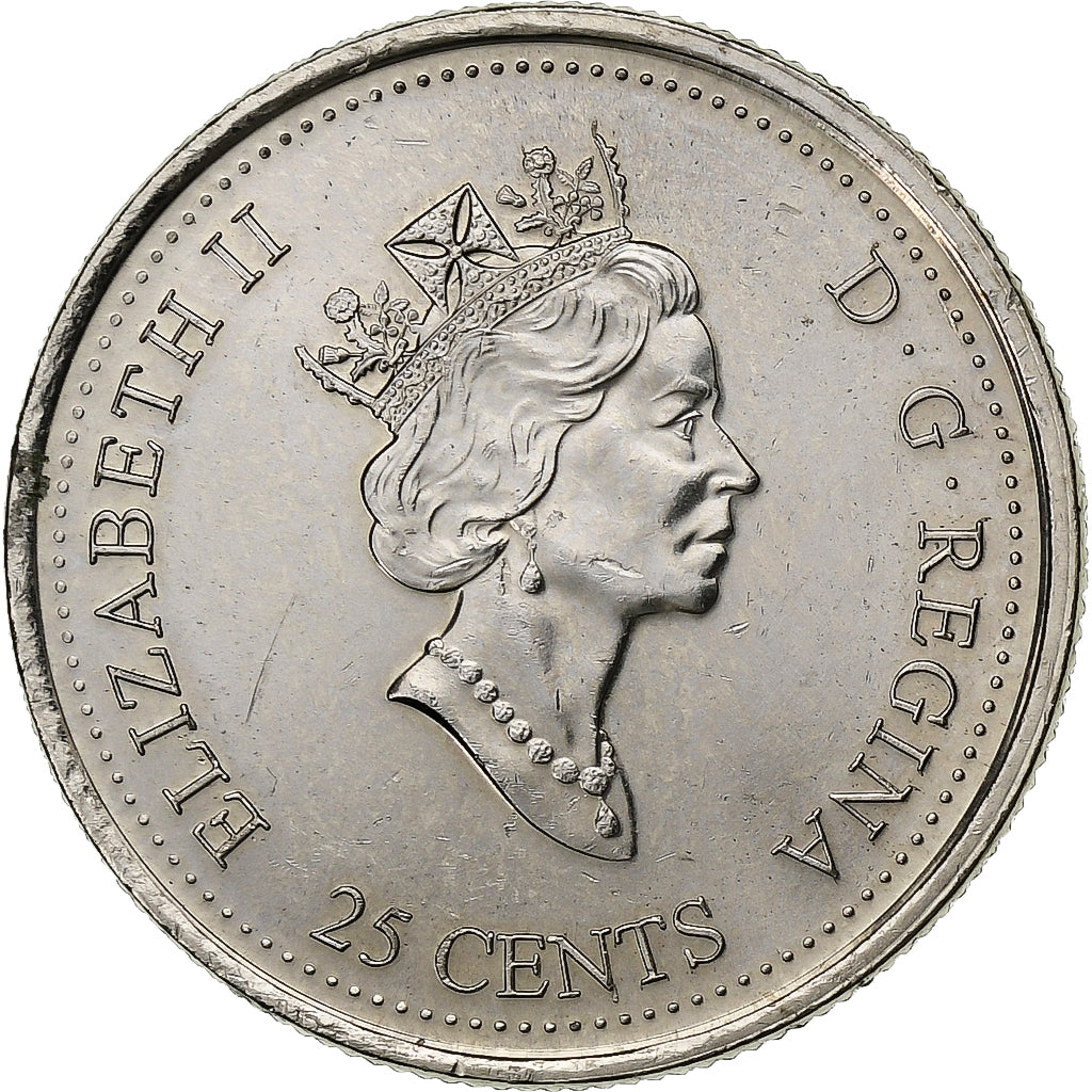 Kanada, Elizabeth II, 25 Cents, 2000, Royal Canadian Mint, Nickel, VZ+, KM:380