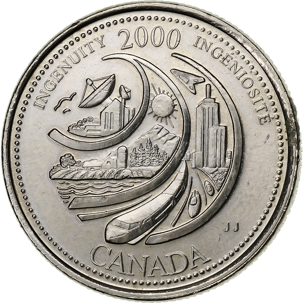 Kanada, Elizabeth II, 25 Cents, 2000, Royal Canadian Mint, Nickel, VZ+, KM:380