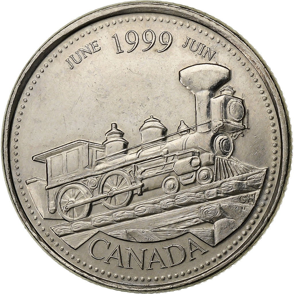 Kanada, Elizabeth II, 25 Cents, 1999, Royal Canadian Mint, Nickel, VZ+, KM:347
