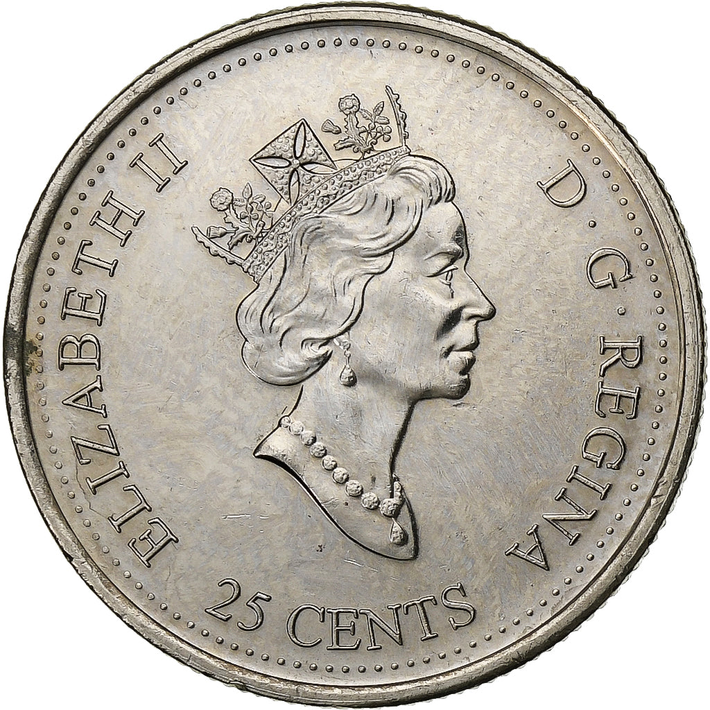 Kanada, Elizabeth II, 25 Cents, 2000, Royal Canadian Mint, Nickel, VZ+, KM:377
