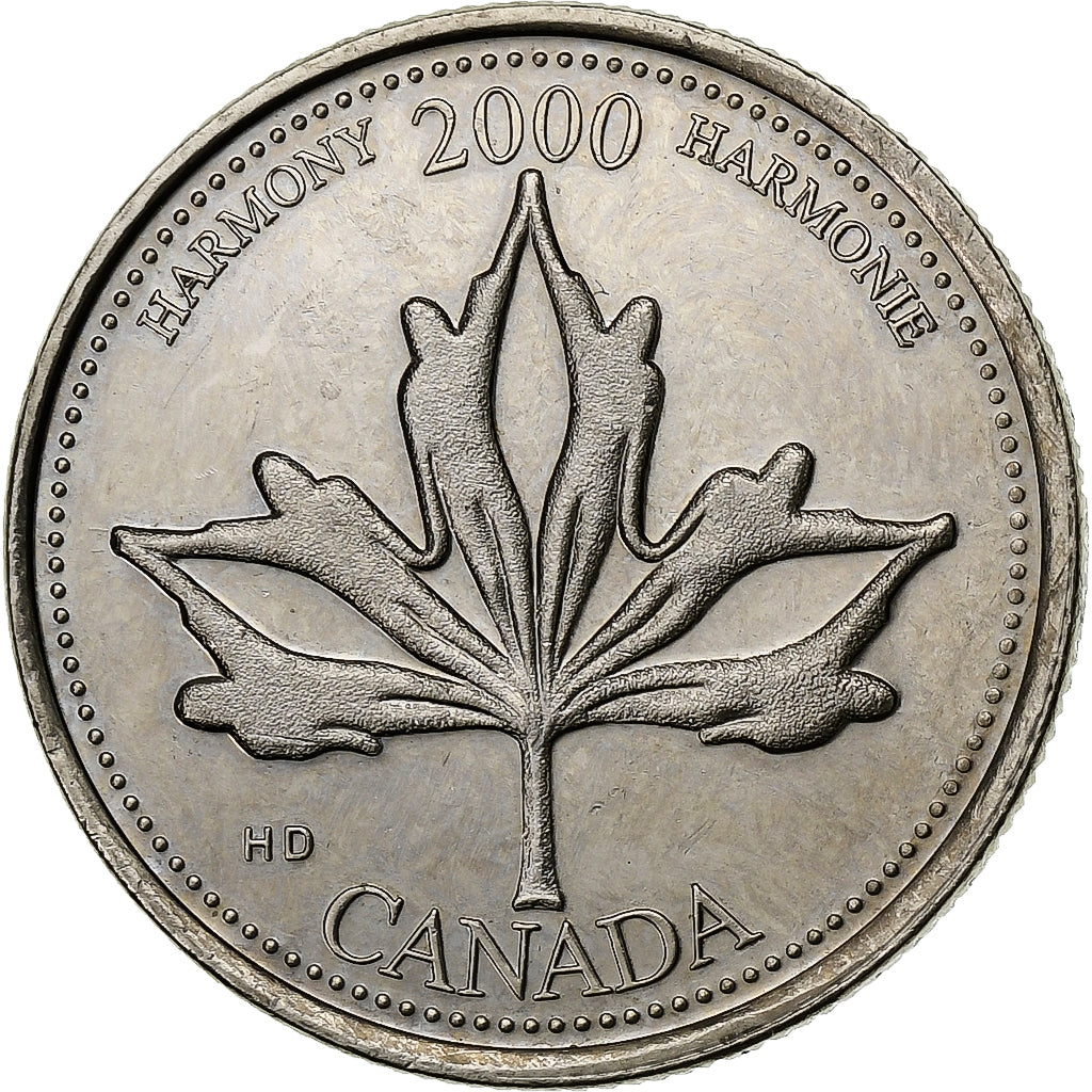 Kanada, Elizabeth II, 25 Cents, 2000, Royal Canadian Mint, Nickel, VZ+, KM:377