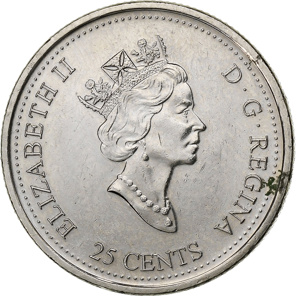Kanada, Elizabeth II, 25 Cents, 2000, Royal Canadian Mint, Nickel, VZ+, KM:374
