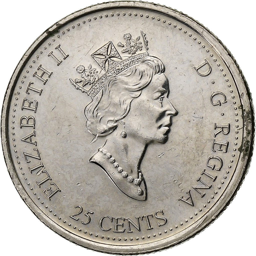 Kanada, Elizabeth II, 25 Cents, 2000, Royal Canadian Mint, Nickel, VZ, KM:376