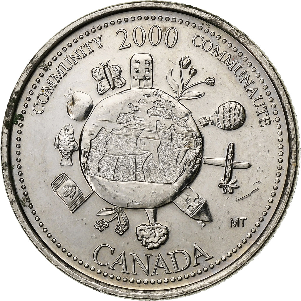 Kanada, Elizabeth II, 25 Cents, 2000, Royal Canadian Mint, Nickel, VZ, KM:376