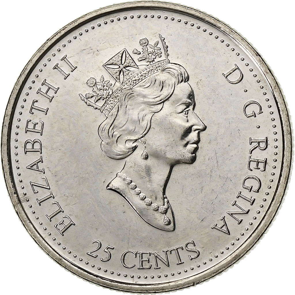 Canada, Elizabeth II, 25 Cents, 1999, Royal Canadian Mint, Nickel, MS(60-62)
