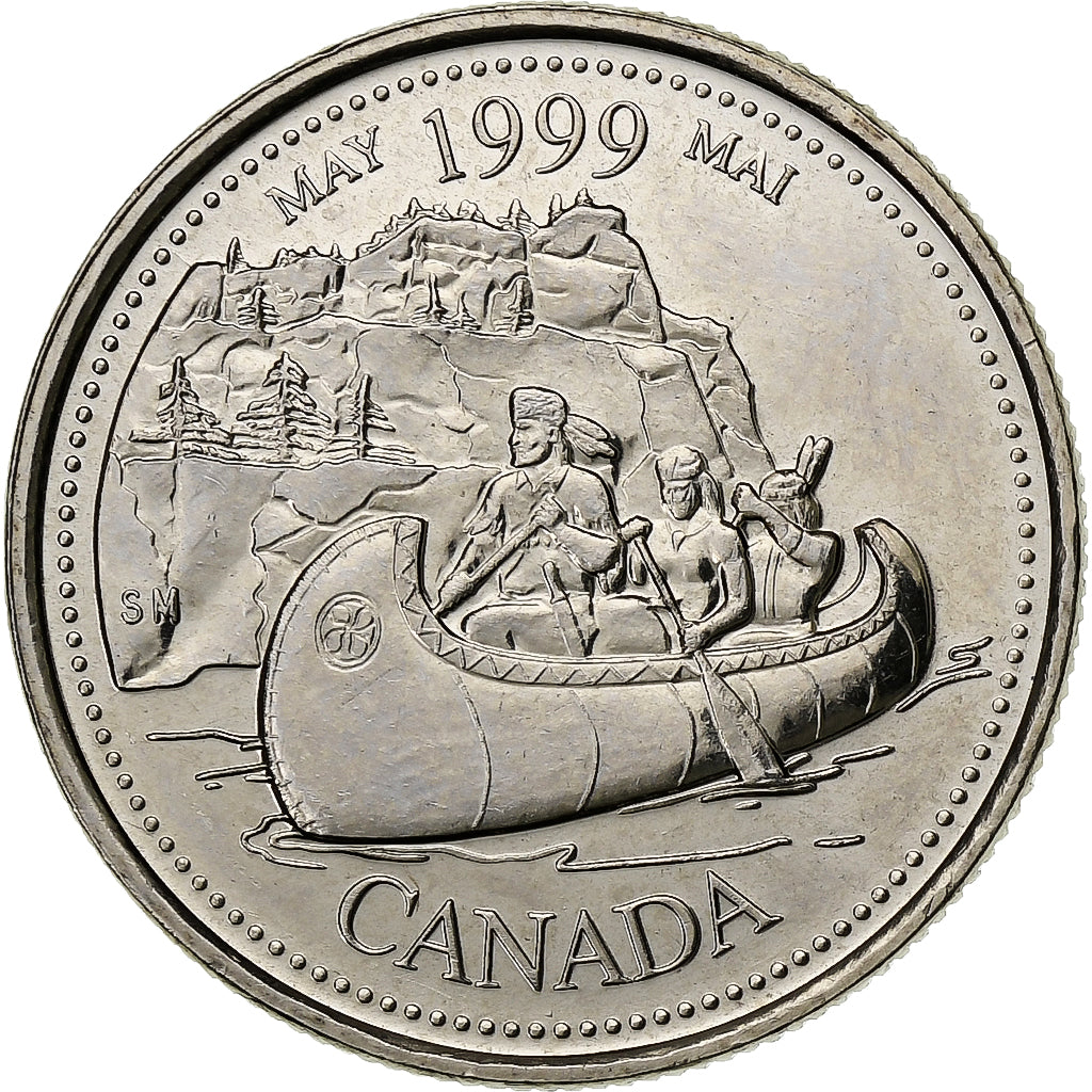 Canada, Elizabeth II, 25 Cents, 1999, Royal Canadian Mint, Nickel, MS(60-62)