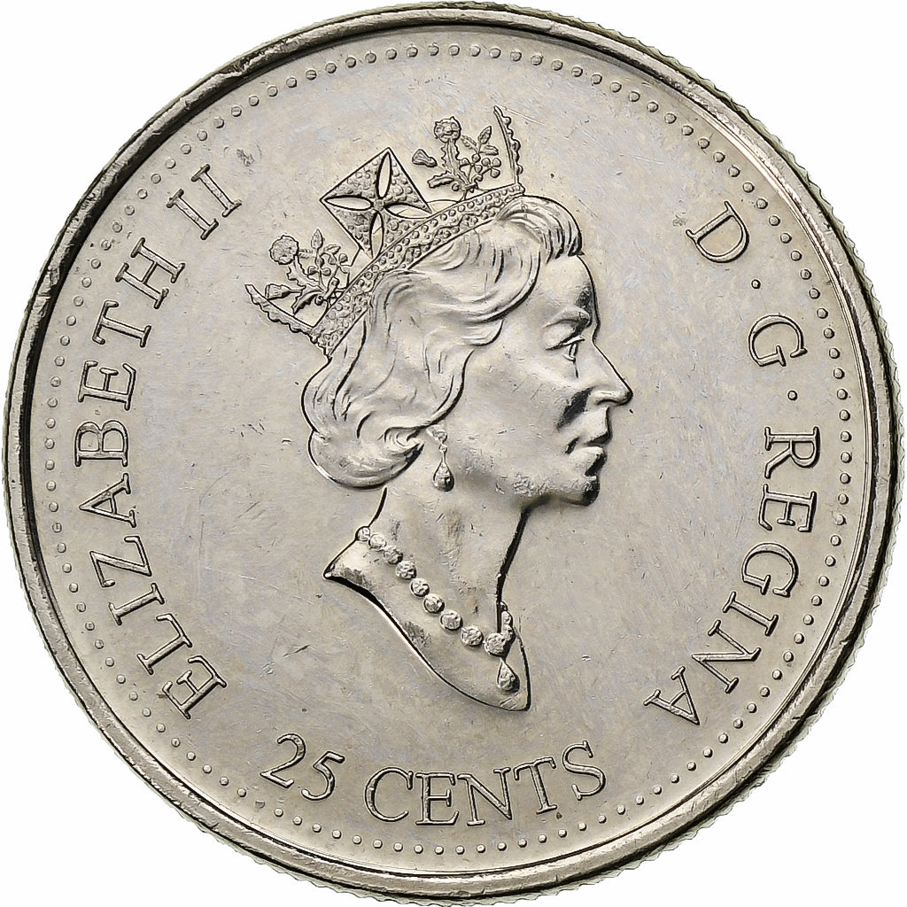 Kanada, Elizabeth II, 25 Cents, 2000, Royal Canadian Mint, Nickel, VZ+, KM:384.2