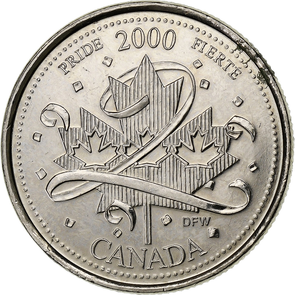Kanada, Elizabeth II, 25 Cents, 2000, Royal Canadian Mint, Nickel, VZ+, KM:384.2