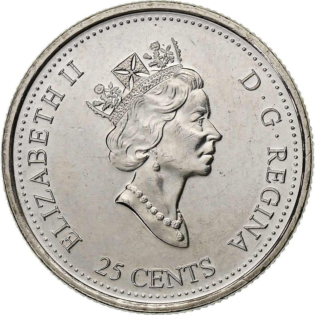 Kanada, Elizabeth II, 25 Cents, 1999, Royal Canadian Mint, Silber, VZ+, KM:349a