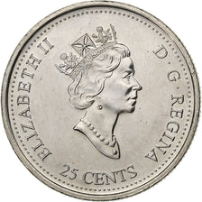 Canadá, Elizabeth II, 25 Cents, 1999, Royal Canadian Mint, Níquel, MS(60-62)