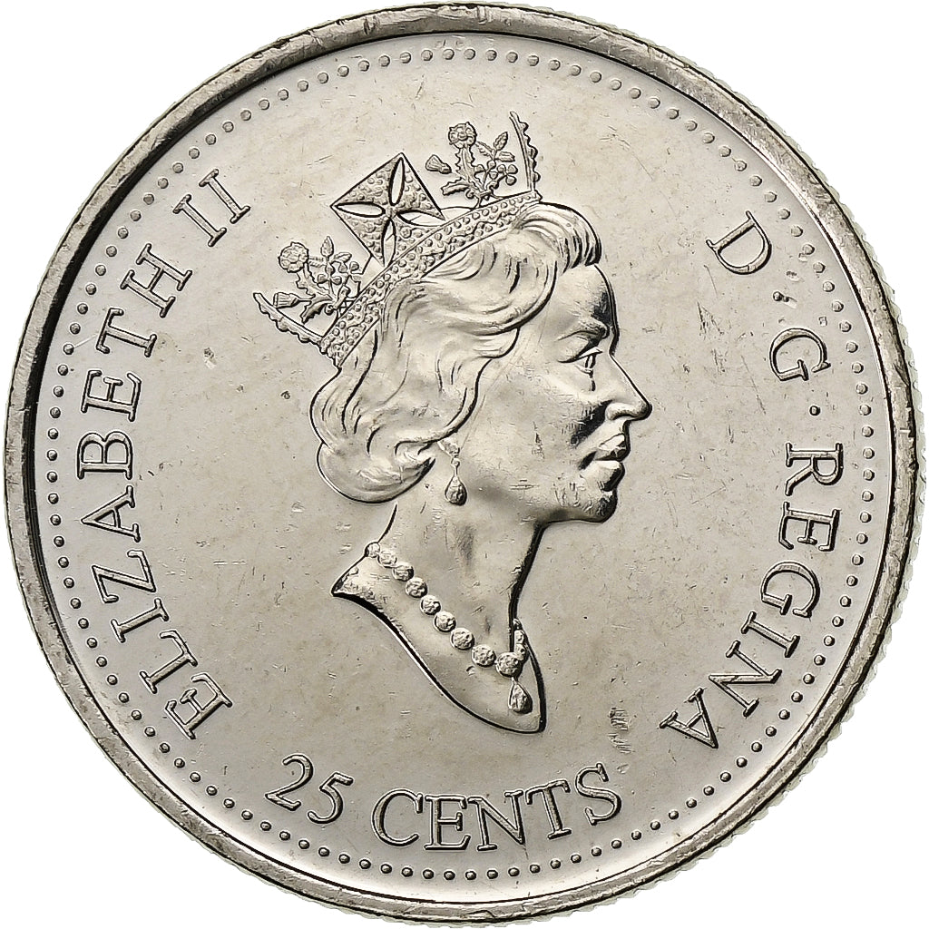 Canada, Elizabeth II, 25 Cents, 1999, Royal Canadian Mint, Nickel, SUP+, KM:344