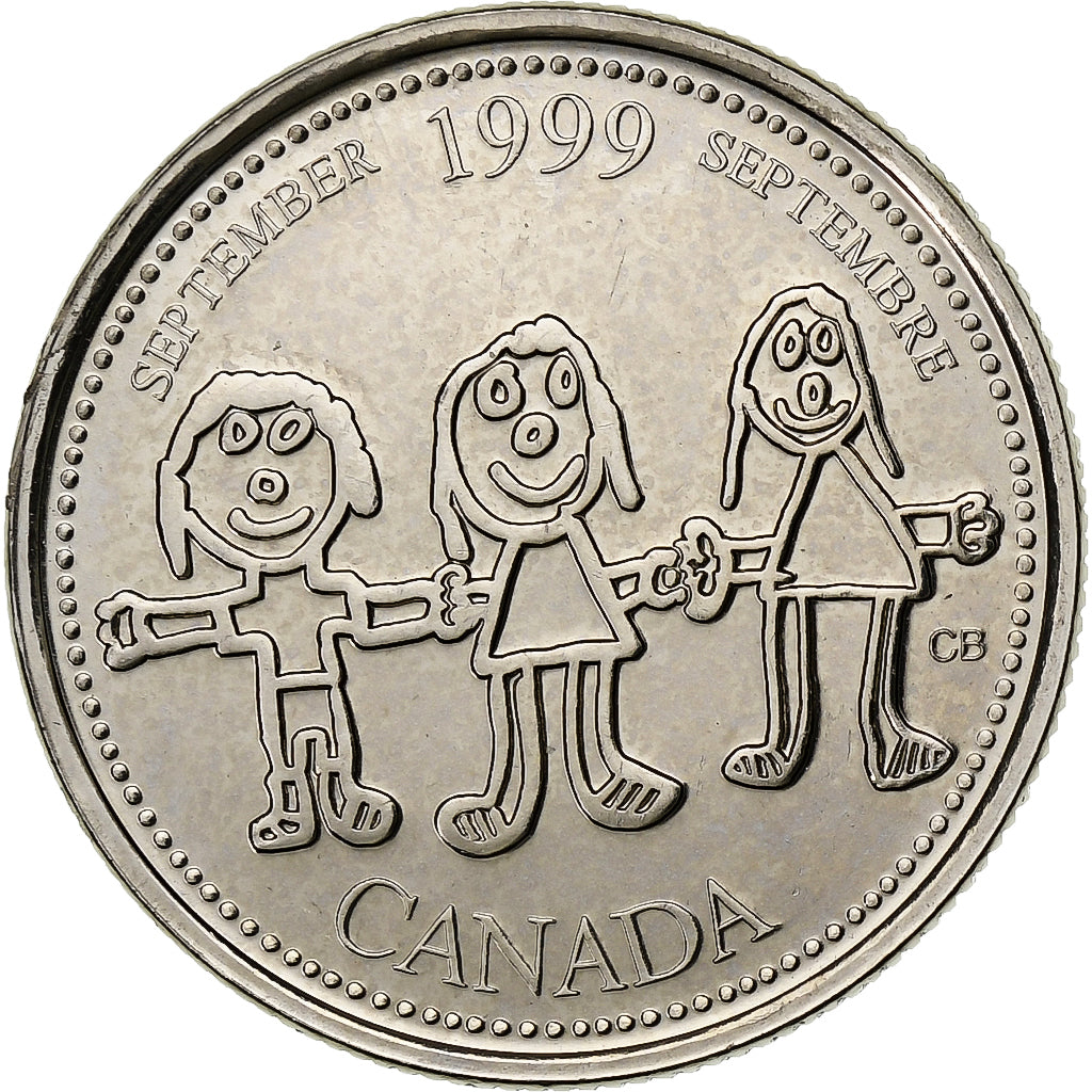 Kanada, Elizabeth II, 25 Cents, 1999, Royal Canadian Mint, Nickel, SS+, KM:350