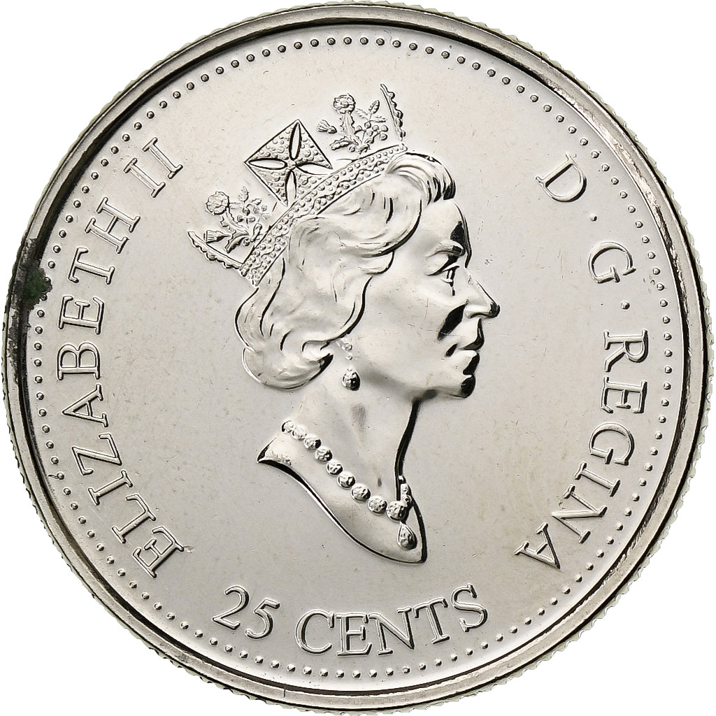Kanada, Elizabeth II, 25 Cents, 1999, Royal Canadian Mint, Nickel, VZ+, KM:342