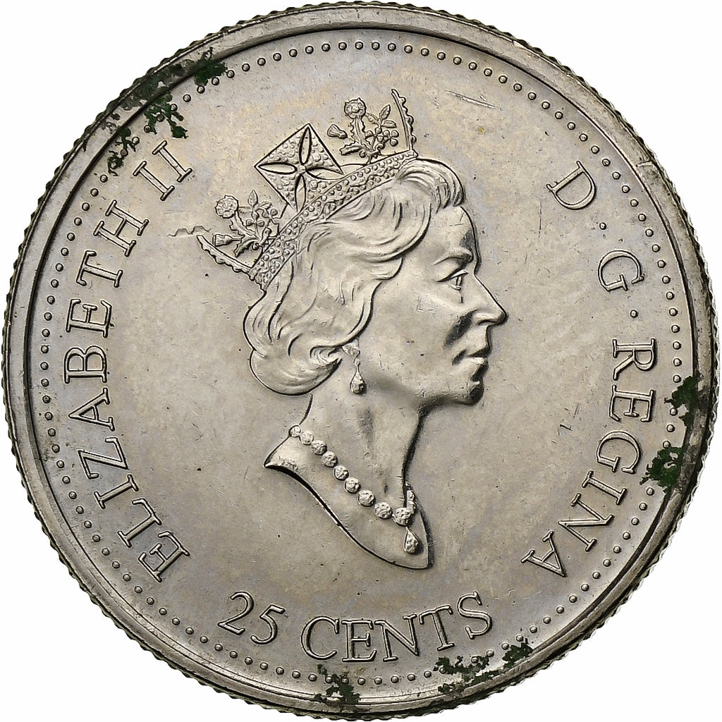 Kanada, Elizabeth II, 25 Cents, 2000, Royal Canadian Mint, Nickel, VZ, KM:373