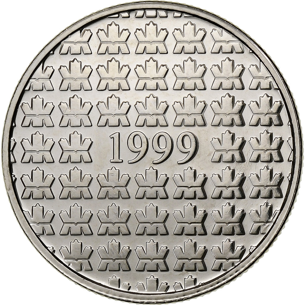 Canadá, Elizabeth II, 25 Cents, 1999, Royal Canadian Mint, Níquel, MS(60-62)