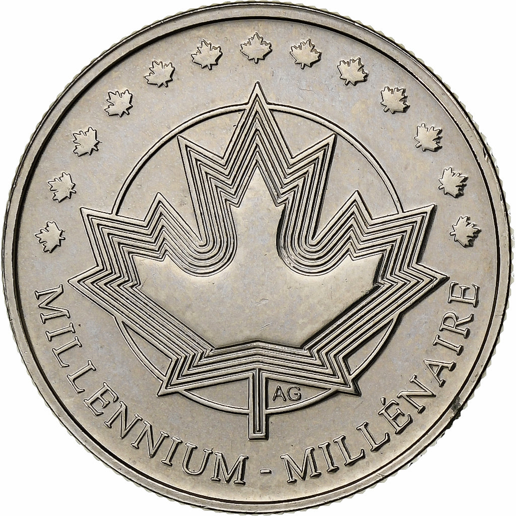 Canadá, Elizabeth II, 25 Cents, 1999, Royal Canadian Mint, Níquel, MS(60-62)