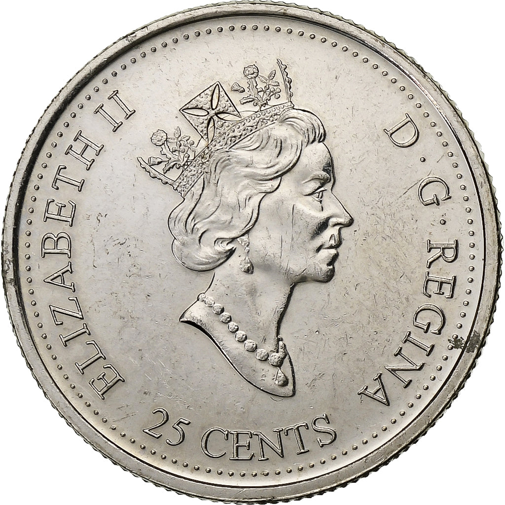 Kanada, Elizabeth II, 25 Cents, 2000, Royal Canadian Mint, Nickel, VZ+
