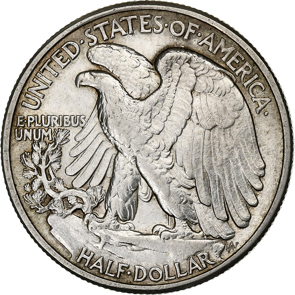 USA, Half Dollar, Walking Liberty Half Dollar, 1944, U.S. Mint, Srebro