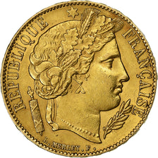 France, 20 Francs, Cérès, 1851, Paris, Or, TTB+, Gadoury:1059, KM:83