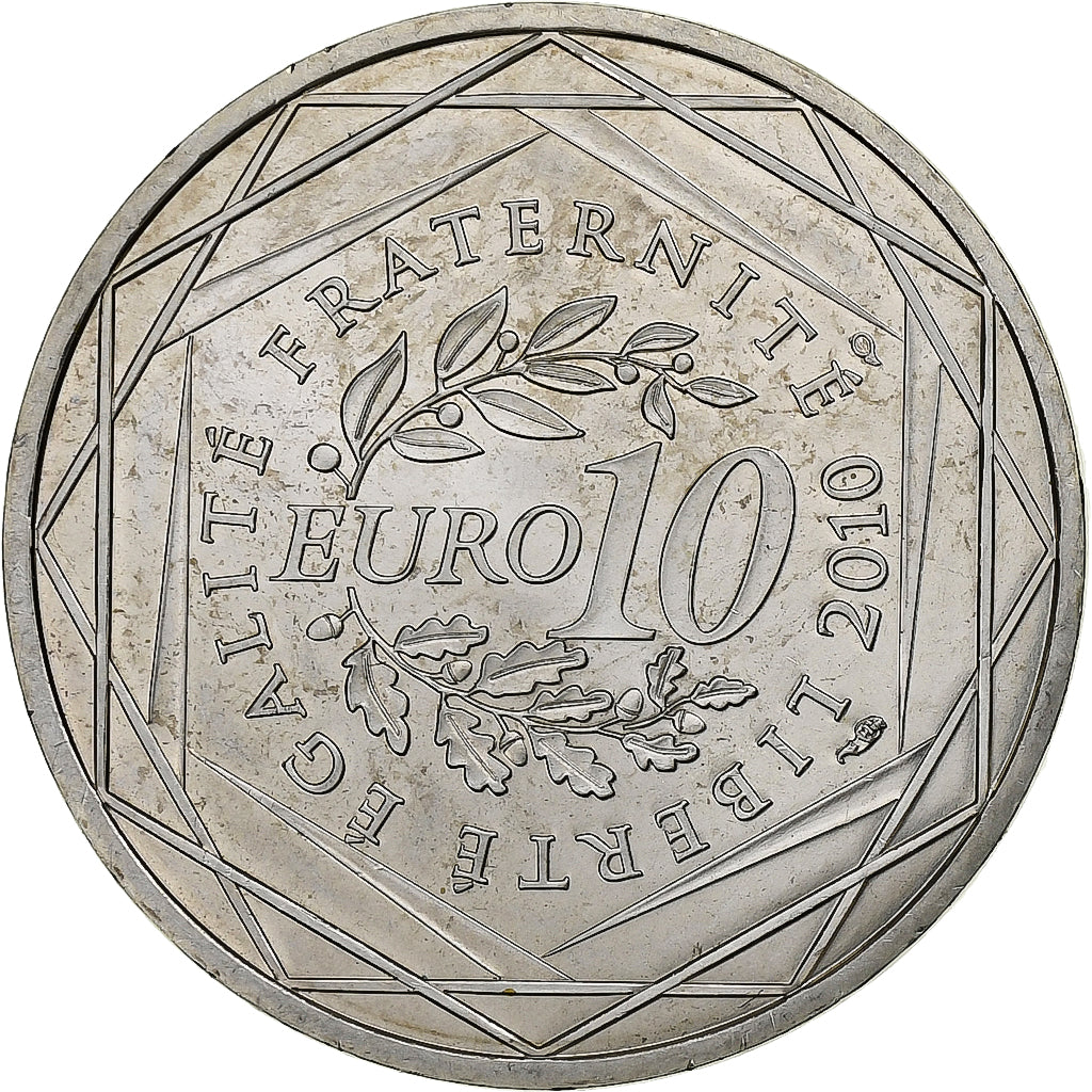 Francia, 10 Euro, Pays de la Loire, 2010, Paris, Plata, EBC, Gadoury:EU399