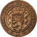 Luxemburg, William III, 10 Centimes, 1870, Utrecht, Bronzen, FR, KM:23.1