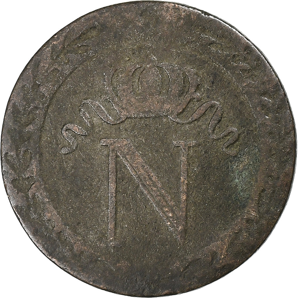 Francia, 10 Centimes, Napoléon I, 1810, Limoges, Biglione, B, Gadoury:190