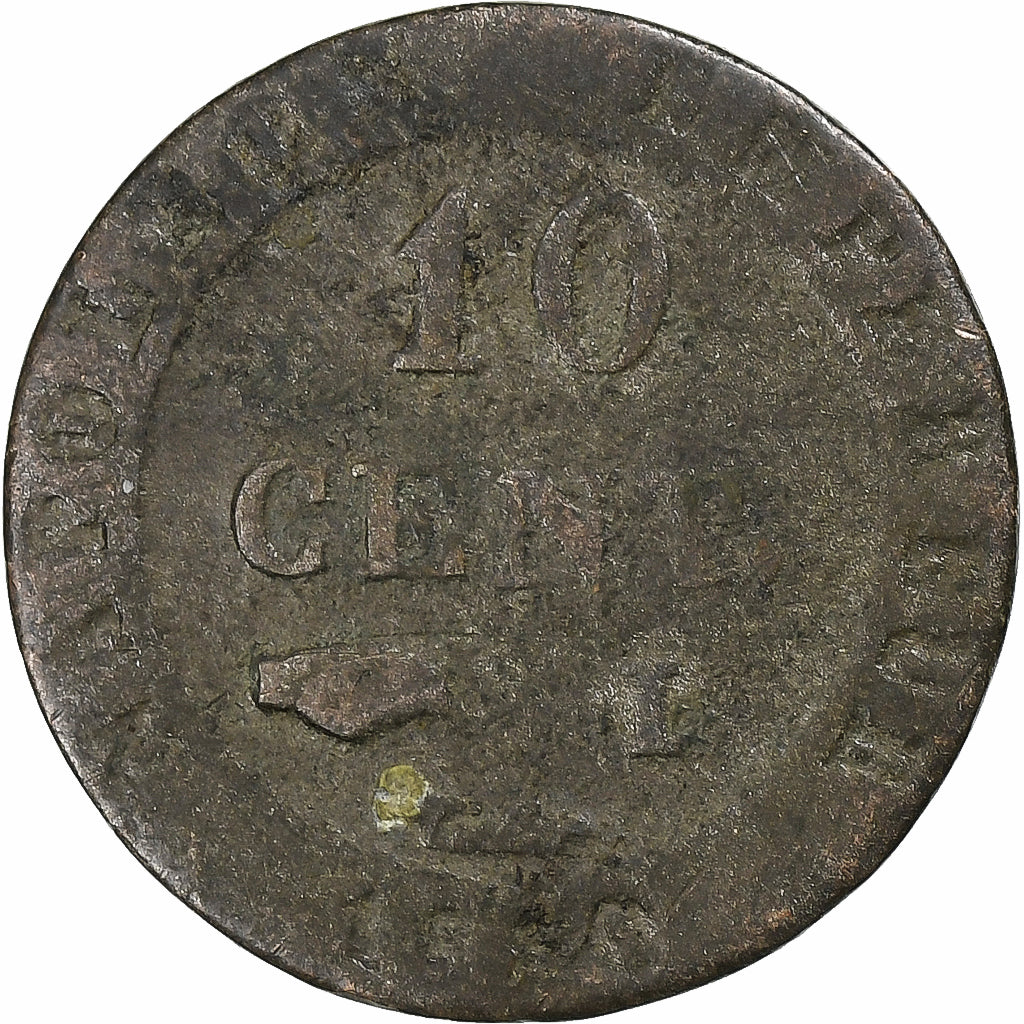 Francia, 10 Centimes, Napoléon I, 1810, Limoges, Biglione, B, Gadoury:190